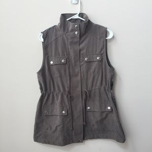 Entro Southern Print Faux Suede Vest Size M